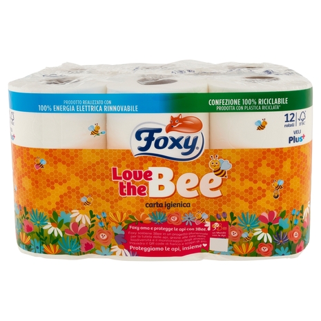 Foxy Love the Bee carta igienica 12 pz